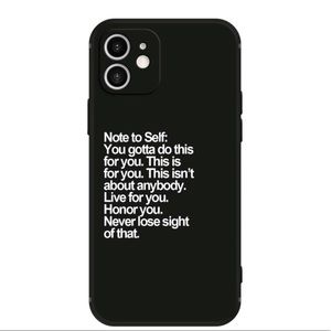 Words Of Encouragement IPhone Case In Black